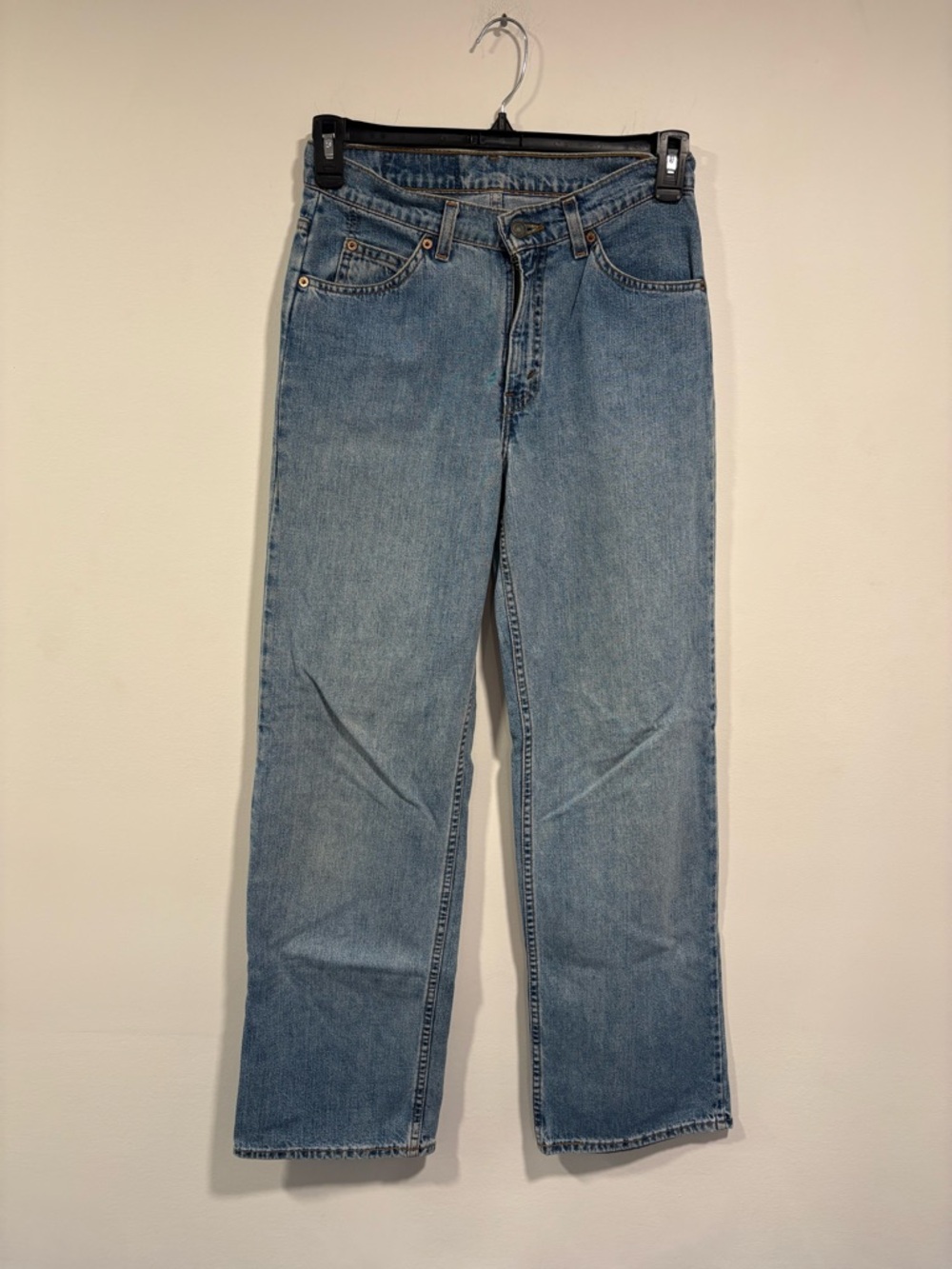 Vintage 90s Levi's 965 Wide Leg Jeans Made in USA Size 5 Long